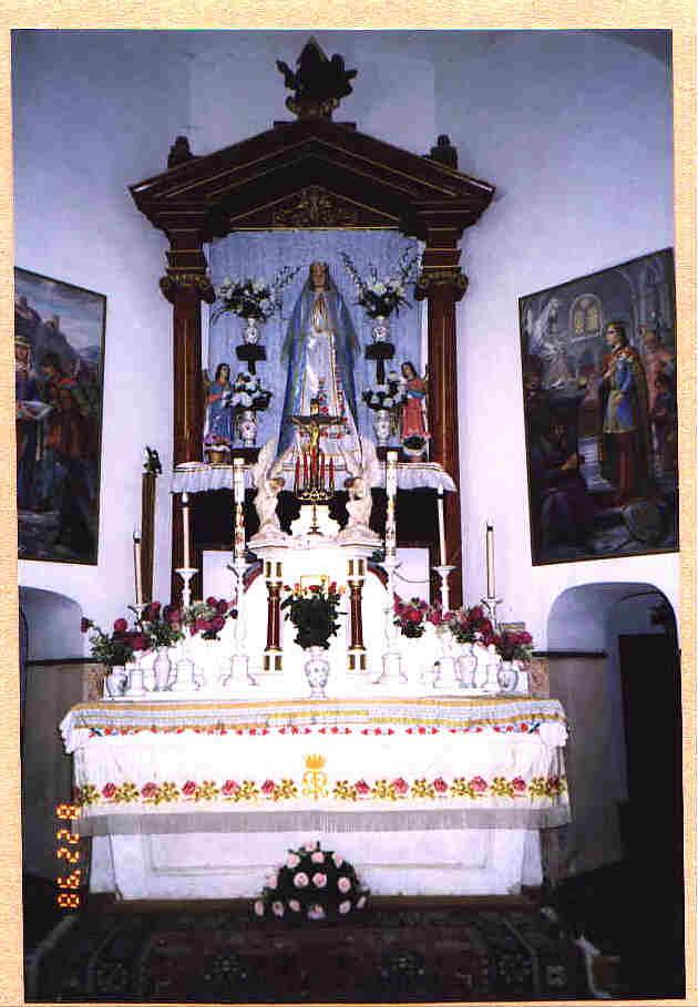 The altar in the Chapel